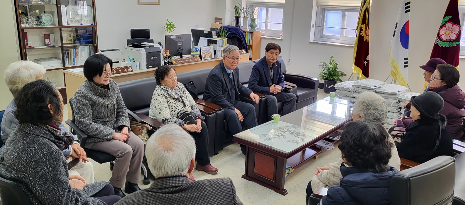 참전용사 유가족회 및 기부행사